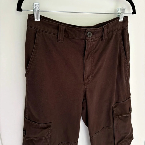 Aritzia TNA Troop Cargo Pant in Dark Brown Size 6 - Picture 4 of 9